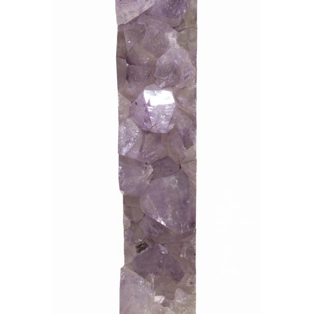 Organic Modern Quartz, Amethyst and Agate Tall Sculpture For Sale - Image 11 of 18