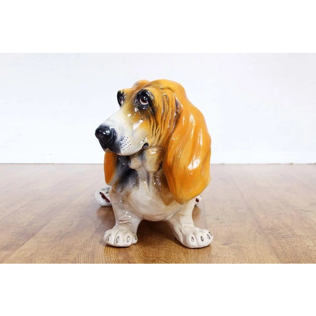 Ceramic basset hound a new arrival in our store! this life-size ceramic basset hound will add a wonderful touch of the...