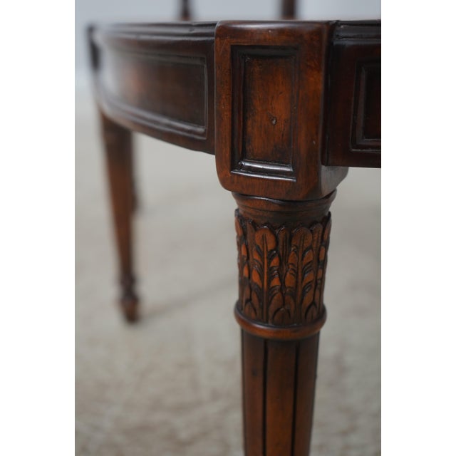Theodore Alexander Regency Mahogany Brass Inlaid Cane Seat Bench For Sale - Image 14 of 18