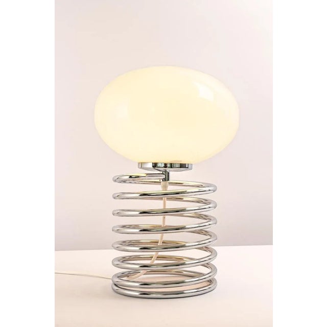 Stunning Design Spiral Table Lamp in the Style of Ingo Maurer, 1970s For Sale - Image 6 of 10