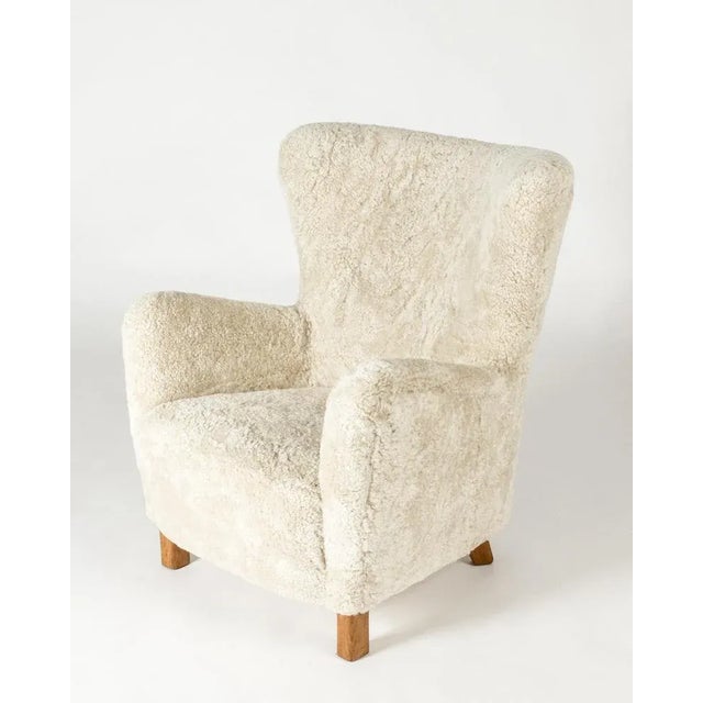 1940s Mid-Century #1669 Lounge Chair from Fritz Hansen, 1940s For Sale - Image 5 of 9