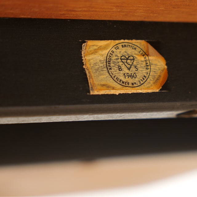 1960s Mid Century Ebonized Drop Leaf Dining Table For Sale - Image 12 of 12