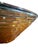 Mid-Century Modern Vintage Amber Textured Art Glass Bowl | Mid Century Modern Decorative Centerpiece For Sale - Image 3 of 8