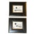 Two Contemporary Abstract Black Ink Watercolor Paintings - Set of Two For Sale