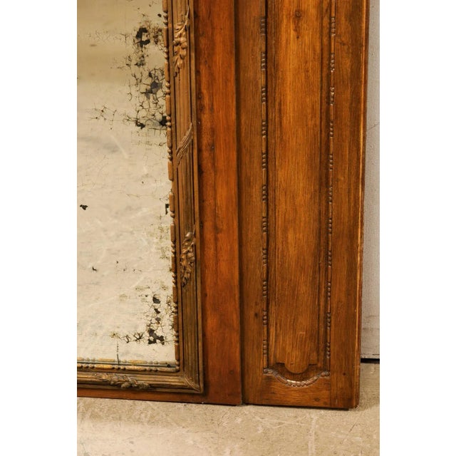 Early 19th Century French Antique Trumeau Mirror with Painting For Sale - Image 5 of 12