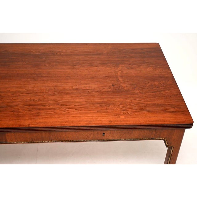 Wood Vintage Danish Desk with Leather Trim, 1930s For Sale - Image 7 of 11