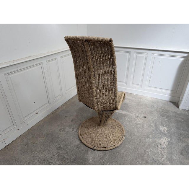 1980s Vintage Rattan Lounge Chair, 1980s For Sale - Image 5 of 8