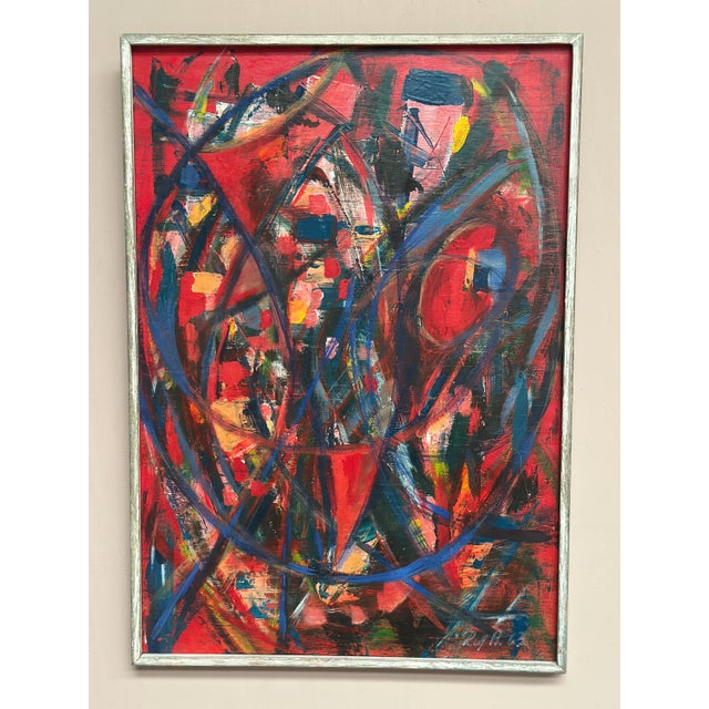 Rolf Andersson, Abstract Composition, 1950s, Oil on Plywood, Framed For Sale - Image 15 of 18