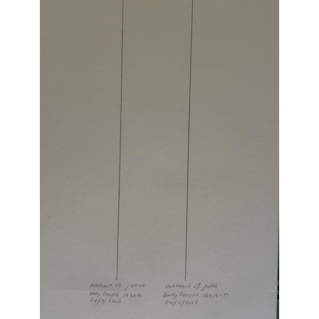 Black Stanley Brouwn, Full-Length Portrait, 2006, Pencil on Paper For Sale - Image 8 of 11