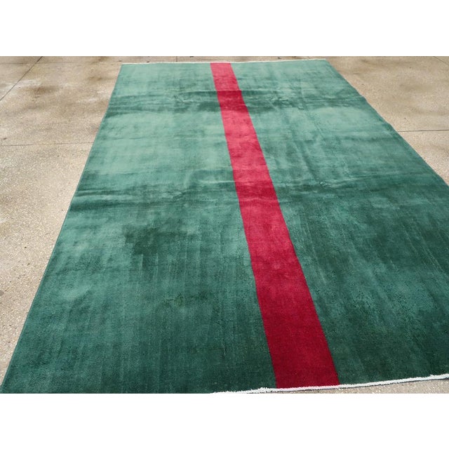 Textile Galerie Shabab Collection Mid-20th Century Turkish Anatolian Art Deco Carpet For Sale - Image 7 of 9