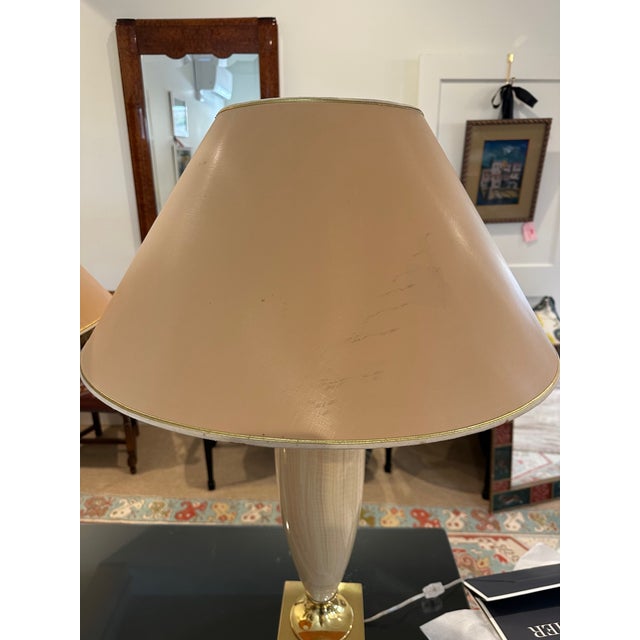 1970s French Glass Table Lamps For Sale In Raleigh - Image 6 of 10
