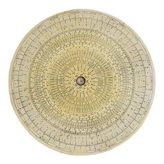 Vintage Chinese Astronomy Map Disk For Sale