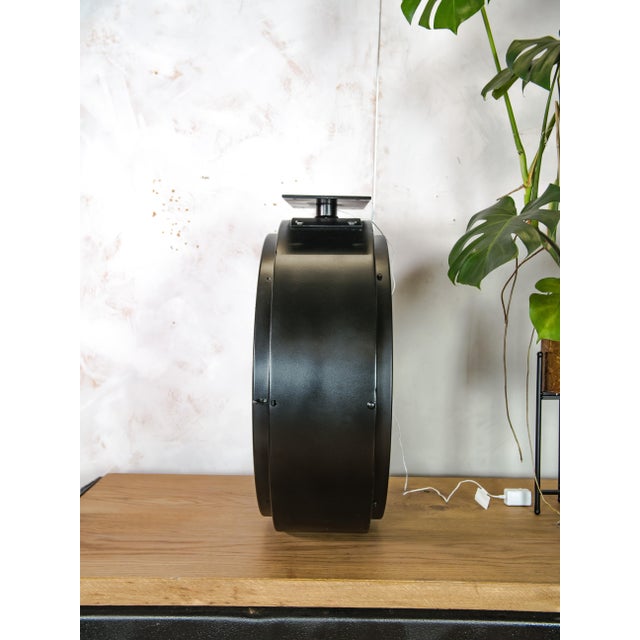 Large Double Sided TN Light Up Station Clock from Telenorma, 1950s For Sale - Image 9 of 16