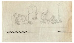 Gabriele Galantara, Figures, Original Drawing, Early 20th Century