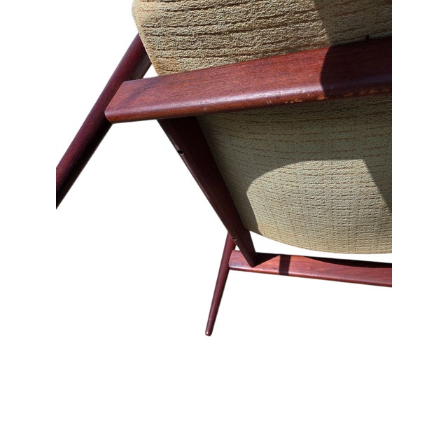 1960s Danish Modern Teak Lounge Chair Paddle Armchair Denmark For Sale - Image 13 of 17