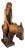 Liège School Artist, Young Girl with Donkey, 1970, Terracotta For Sale
