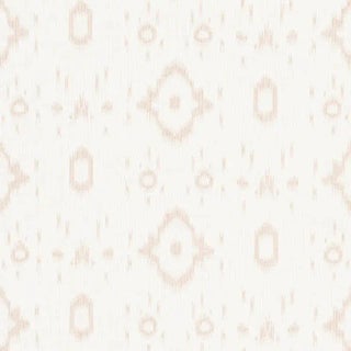 Sample - Schumacher X Veere Grenney Tabitha Fabric in Quiet Pink For Sale