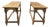 Antique Bleached Oak Benches, 1910, Set of 2 For Sale