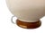 Modern Lauren Ralph Lauren Ivory Crackle-Glaze Double Gourd Ceramic Table Lamp With Wood Base For Sale - Image 3 of 6