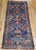 Vintage Persian Kurdish Tribal Rug, Hand-Knotted Wool, Geometric Pattern, Blue & Rust-Red, 4x8 For Sale In Chicago - Image 6 of 14