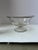 Traditional Vintage Mid Century Etched Glass Pedestal Compote With Laurel Leaf Motif For Sale - Image 3 of 6
