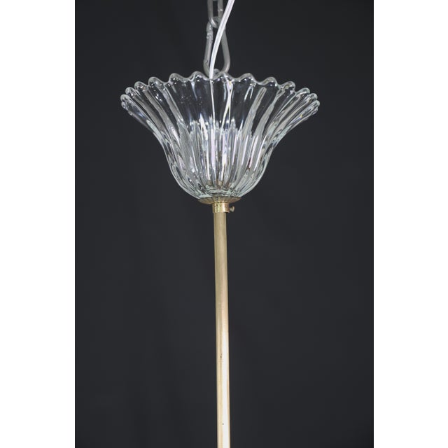 Elegant Art Decò Murano Glass Lantern by Barovier E Toso Pendant Light, 1950 For Sale - Image 16 of 17