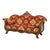 Louis Philippe Upholstered Walnut Sofa For Sale - Image 3 of 8