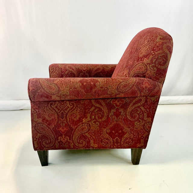 1980s Vintage Rustic European Italian Boho Chic Arts & Crafts Club Chair. For Sale - Image 10 of 16