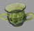 Traditional Vintage Green Indiana Glass Thumbprint Creamer & Sugar Set- 2 Pieces For Sale - Image 3 of 8