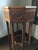 Old plant stand, condition fair. Dings and scrapes, see rim. Stable and beautiful 41" tall, 21.5" across the top.