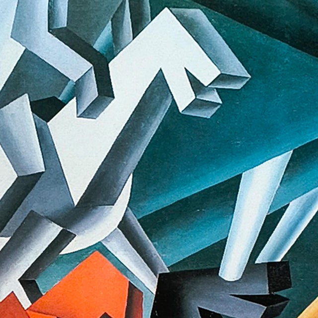 1970s City of Errant Knights Futurist Exhibition Poster by Fortunato Depero, 1970s For Sale - Image 5 of 13
