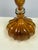 Late 20th Century Diamond Star Amber Ribbed Glass Decanter, Vintage For Sale - Image 5 of 12
