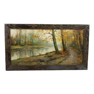 Kees Terlouw, Autumn Landscape, 1910, Canvas Painting, Framed For Sale
