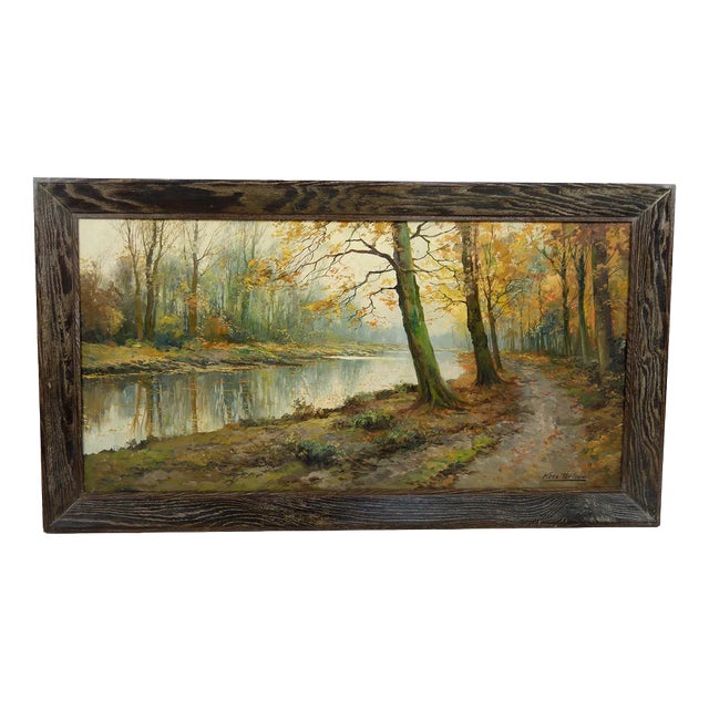 Kees Terlouw, Autumn Landscape, 1910, Canvas Painting, Framed For Sale