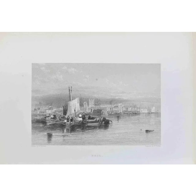 Hull is an engraving on paper realized by W.Finden in 1838. The artwork is in good condition. The artwork is depicted in a...