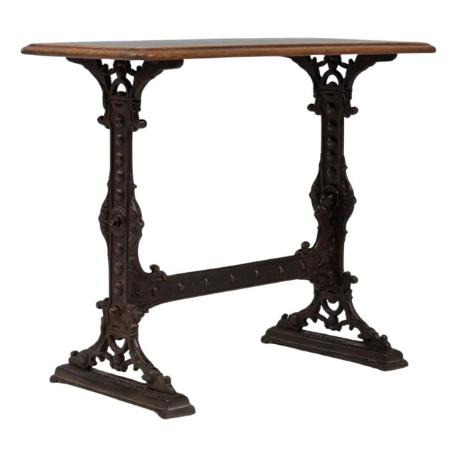 1900s English Cast Iron Pub Table By Gaskell & Chambers For Sale