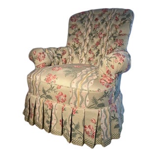 Scalamandre Tufted Chair For Sale