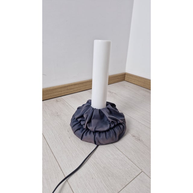 Textile Cloche Table Lamps in Red and Black Fabric by De Pas Durbino & Lomazzi for Sirrah, 1982, Set of 2 For Sale - Image 7 of 18