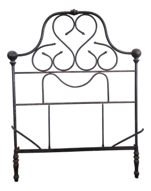 Vintage Headboard in Wrought Iron, 1950s
