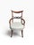 Early 20th Century Antique Regency Style Mahogany & Ebony Arm Chairs For Sale - Image 5 of 6