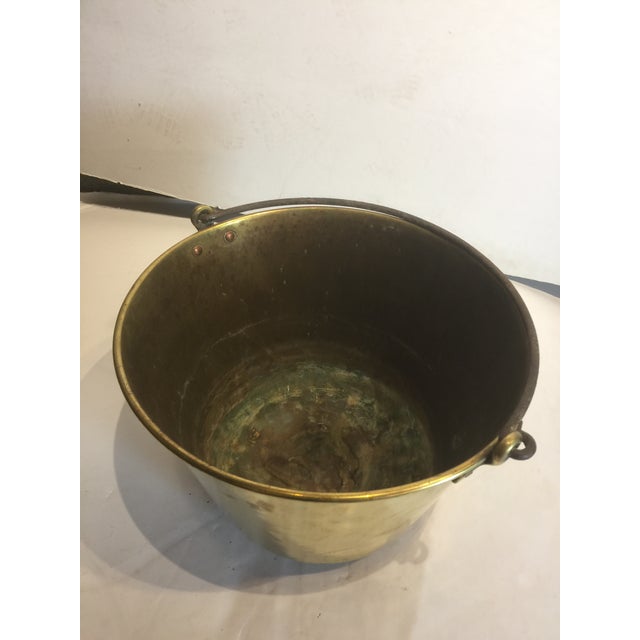 Vintage French Large Brass Bucket Chairish