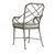 Not Yet Made - Made To Order Brown Jordan Calcutta Arm Chair, Mica frame with Fusion Meadow fabric For Sale - Image 5 of 11
