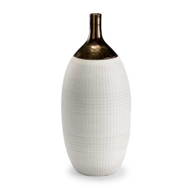 Wildwood Wildwood Blanco Ceramic Potter's Vase For Sale - Image 4 of 4