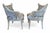 Mid 20th Century 1950s Maison Jansen Inspired Leaf-Back Slipper Chairs - A Pair For Sale - Image 5 of 18