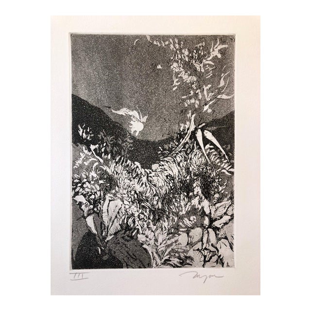 Jack Zajac, Surrealist Figurative Aquatint Etching California Modernist Sculptor Artist For Sale