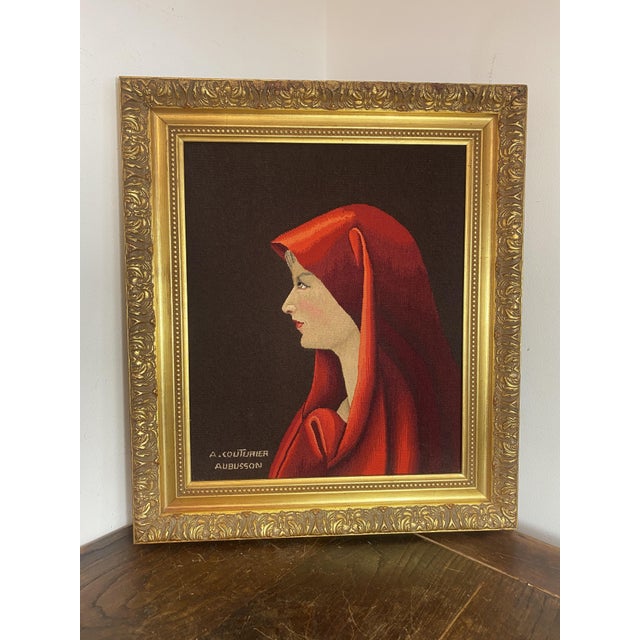 Aubusson Tapestry by Albert Couturier for La Fabiola, 1950s For Sale - Image 12 of 13