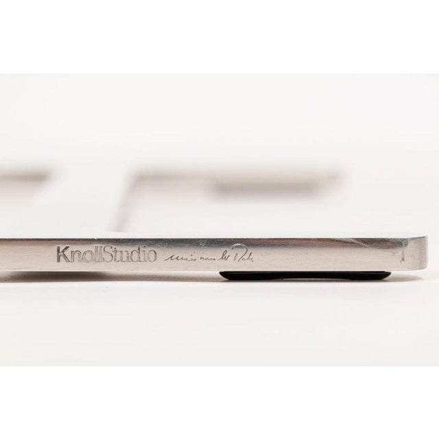 Mid Century Black Brno Chairs by Mies Van Der Rohe for Knoll Set of 4 For Sale - Image 10 of 13