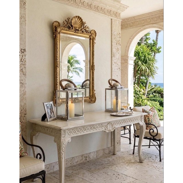 Platinum Traiditional Artisan Nickel-Finish Glass Lanterns With Driftwood Handles - a Pair For Sale - Image 8 of 12