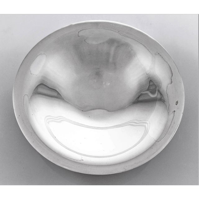 Modern Danish Sterling Dish For Sale - Image 3 of 5