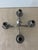 Vintage La Bottega Del Peltro Classical Italian Pewter 4-Arm Candelabra For Sale - Image 11 of 12